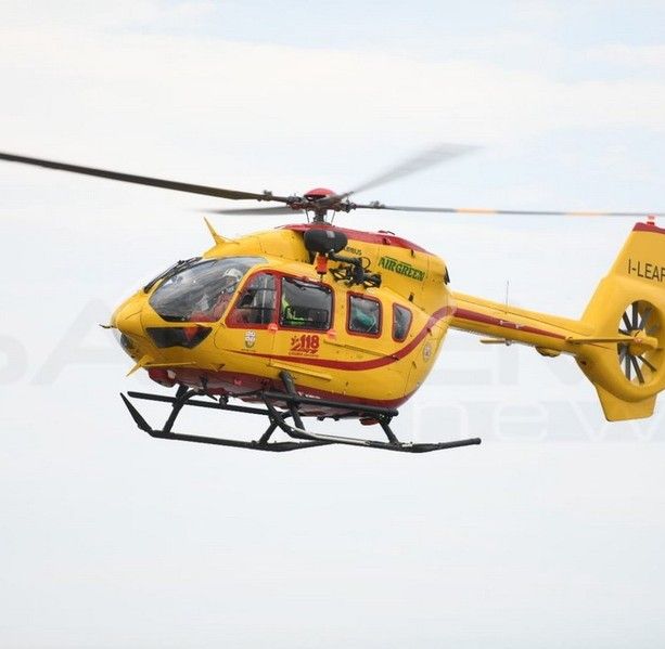 Incidente con il trattore a Sassello, intervento dell'elisoccorso Grifo