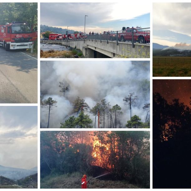 Incendio nell'entroterra albenganese, apprensione per la nottata. I soccorsi via terra proseguiranno (FOTO e VIDEO)