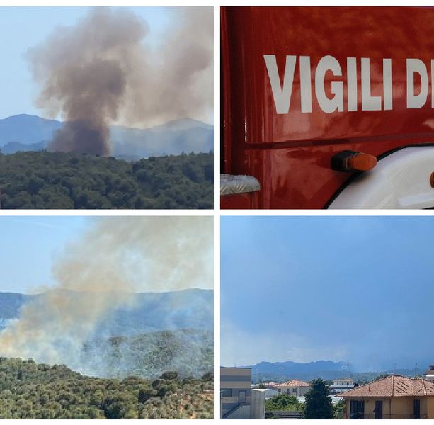 Fiamme nei boschi di Arnasco non ancora domate: le operazioni di spegnimento andranno avanti in giornata
