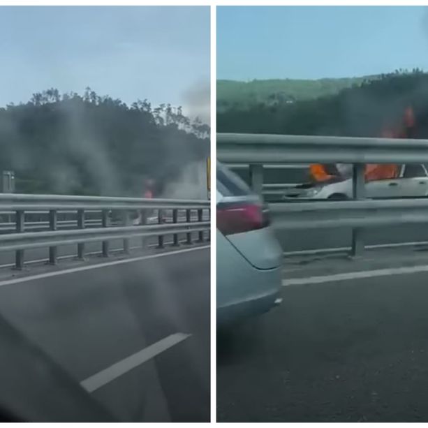 Paura in A10 tra Spotorno e Feglino: auto distrutta dalle fiamme, occupanti illesi (VIDEO)