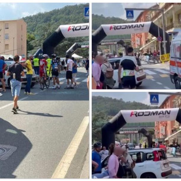Carcare, auto si immette sul percorso all'improvviso e travolge alcuni ciclisti della Granfondo