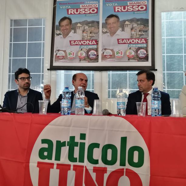 Savona 2021, Articolo Uno chiude la sua campagna elettorale con Bersani: &quot;La destra si può battere&quot;