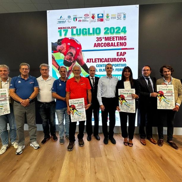 Il Meeting Arcobaleno AtleticaEuropa arriva alla 35° edizione, presentato l'evento internazionale dell'&quot;Olmo - Ferro&quot;