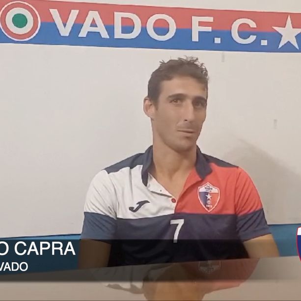 Calcio, Vado. Il primo gol ufficiale è di Capra: &quot;Felice per aver iniziato con una vittoria. Le nostre fiammate? Col tempo avremo un gioco organico&quot; (VIDEO)