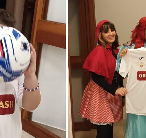 La maglia del Savona per il piccolo Andy, missione compiuta per le Principesse in Corsia