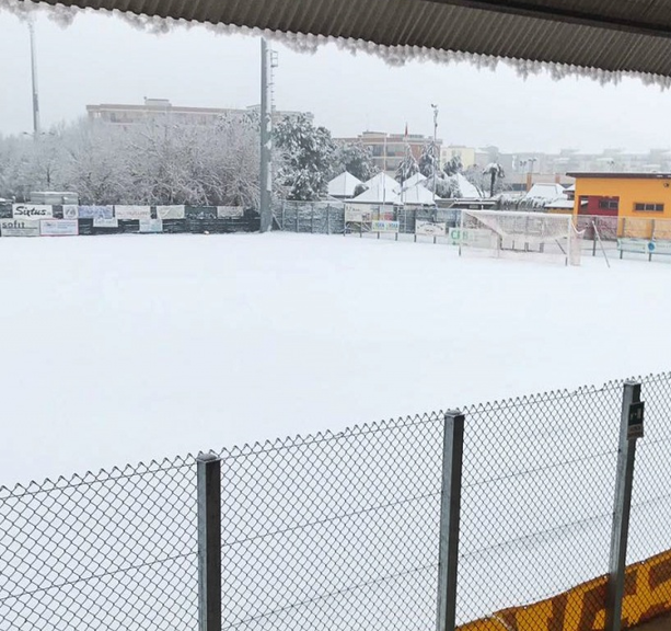 Calcio, Serie D: nevicate in basso Piemonte. UFFICIALE il rinvio di Bra - Vado