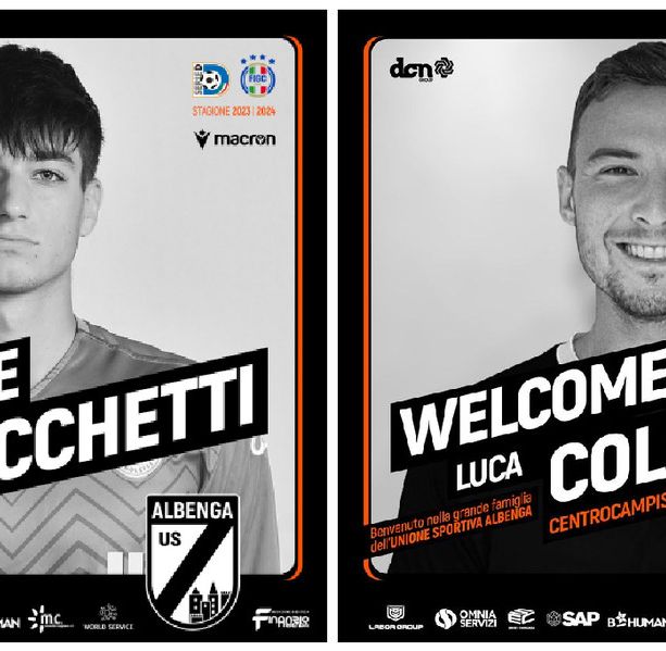 Calciomercato. Albenga ancora due colpi: dall'Albinoleffe arriva il portiere Facchetti, in mediana c'è Luca Colantonio