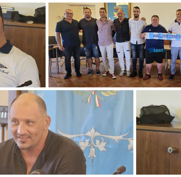 Area Calcio Andora. Prima conferenza per il nuovo presidente Ndricim Aga: &quot;La città deve unire le forze per ottenere risultati importanti&quot; (FOTO E VIDEO)