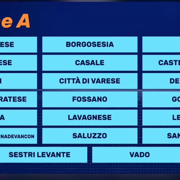 Calcio, Serie D: ufficializzato il Girone A, ecco le avversarie di Vado, Sanremese e Imperia