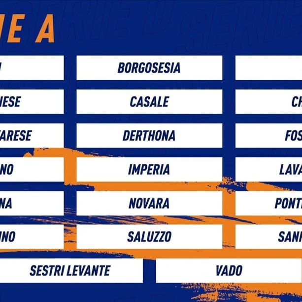 Calcio, Serie D. C'è il comunicato: Vado, Sanremese e Imperia nel girone A. Raggruppamento di grande fascino a 20 squadre