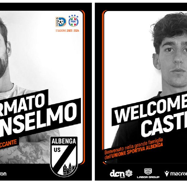Calciomercato. L'Albenga ha ancora il suo treno, accordo rinnovato con Andrea Anselmo. Arriva anche Tommaso Castiglione