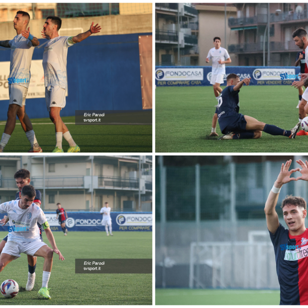 Calcio. Eccellenza. Il derby tra Pietra Ligure e San Francesco Loano termina in parità: gli scatti della gara del De Vincenzi (FOTOGALLERY)
