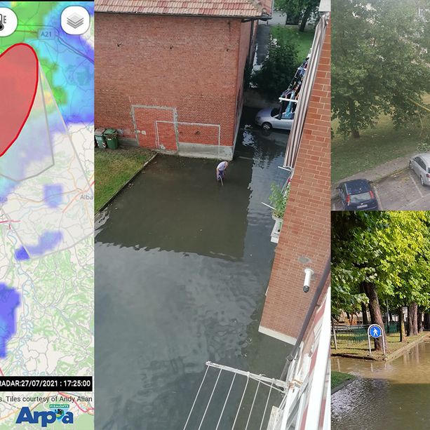 Vento, pioggia e grandine sulla Granda: danni ad agricoltura, allagamenti e tetti scoperchiati [FOTO]