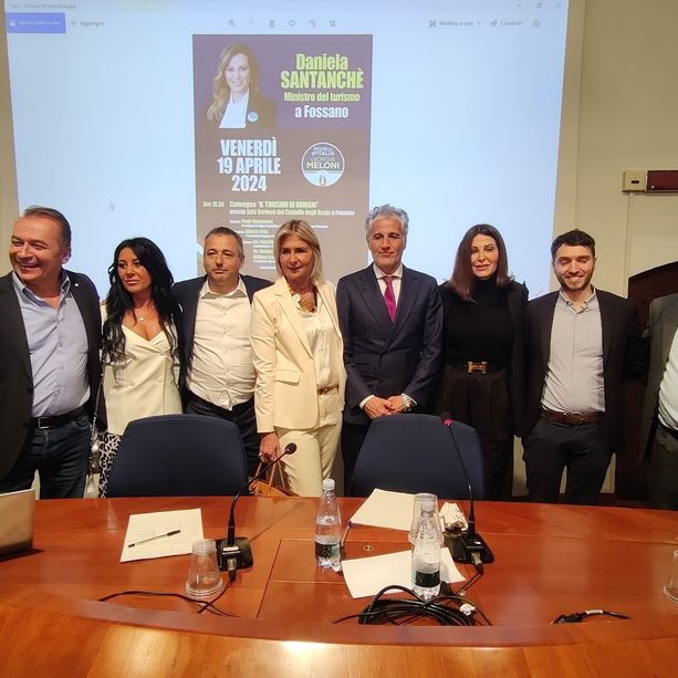 Vicoforte e Fossano tappe del passaggio in Granda del ministro Santanchè [FOTO E VIDEO]
