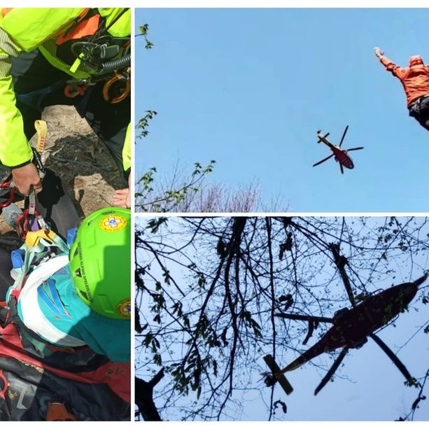 Si ferisce mentre arrampica su roccia, a Lungaserra di Barge: interviene l'elisoccorso (FOTO e VIDEO)