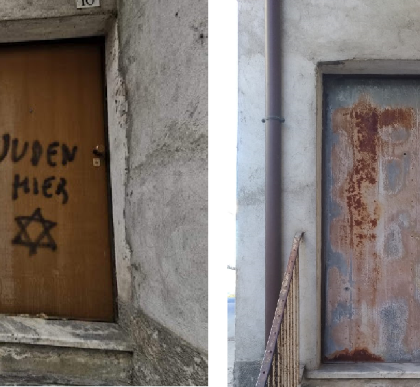 Mondovì: rimosse le scritte antisemite dalla porta dell'abitazione di Lidia Rolfi