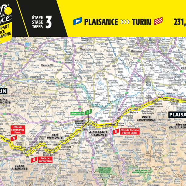 E' tempo di Tour de France:  domani l'atteso passaggio tra  le colline di Langhe e Roero [PDF]