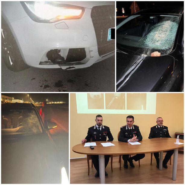 Sassi contro quattro auto in una notte di noia: tre giovani di Busca ai domiciliari per tentato omicidio