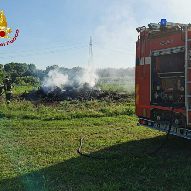 Castagnito, principio d’incendio causa problemi alla circolazione stradale