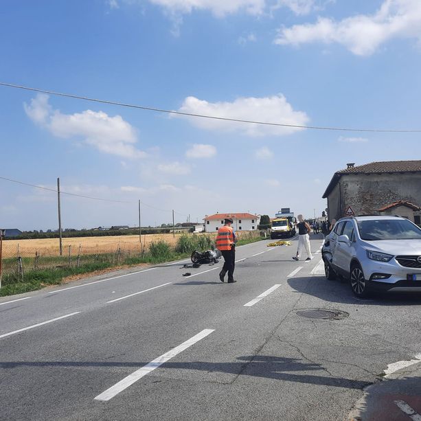 Auto contro moto a Falicetto di Verzuolo: muore uomo di 61 anni