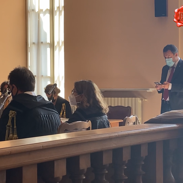 Matteo Salvini in tribunale a Cuneo: “Io antisemita? Non lo accetto. La ritengo un’infamia molto pesante” (VIDEO)