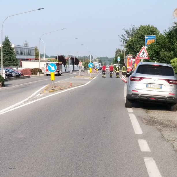 Luserna San Giovanni: fuga di gas al distributore Ip di via Primo Maggio