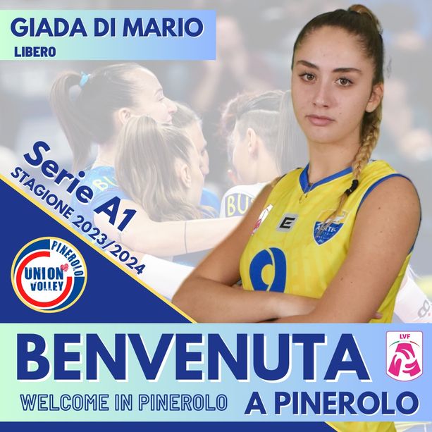 Volley A1/F: la giovane Giada Di Mario completa la seconda linea della Wash4green Pinerolo