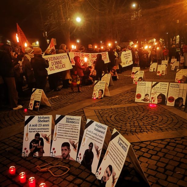 A Pinerolo nuova iniziativa in sostegno delle proteste in Iran