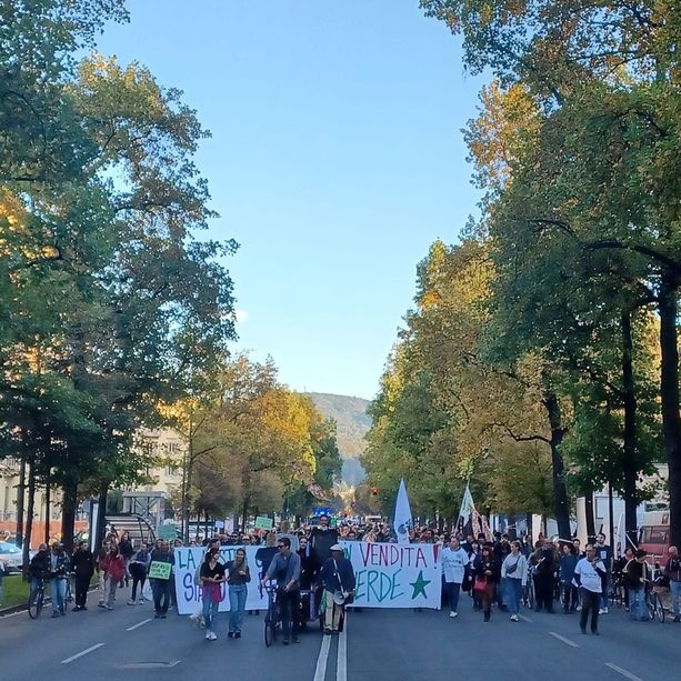 Ambientalisti in piazza guidati dal coro &quot;si ama e si difende, Torino non si vende&quot;