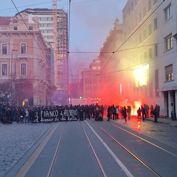 Corteo anarchico per Cospito, 37 manifestanti in Questura. Crosetto: &quot;Con questa gente non si tratta&quot;