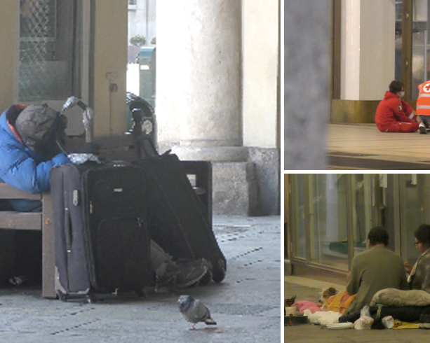 Coronavirus, in centro il dramma della disperazione: tra silenzio e solitudine sono rimasti solo i senzatetto [FOTO e VIDEO]