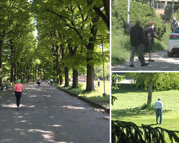 Fase 2, i torinesi si riprendono i parchi: trionfo di passeggiate nel rispetto delle regole [VIDEO e FOTO]