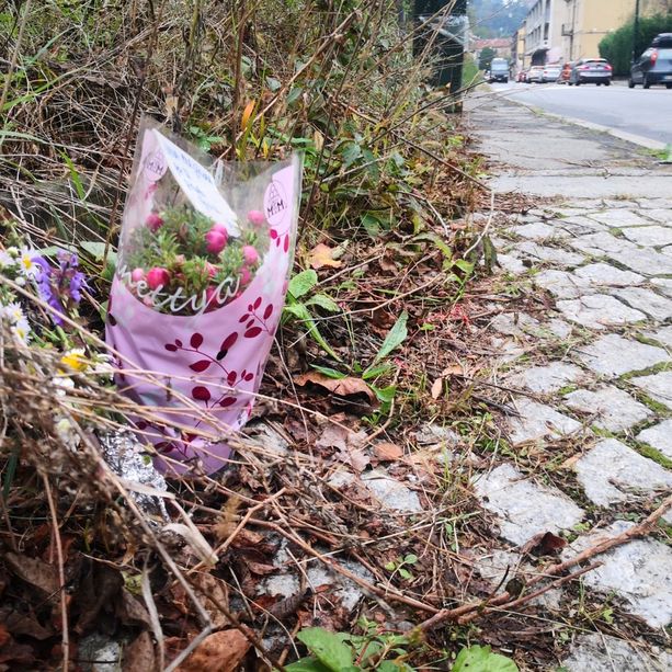 &quot;Una preghiera per te piccola gioia&quot;. Fiori per ricordare Emilia Maidaska, uccisa a 16 anni da un'auto