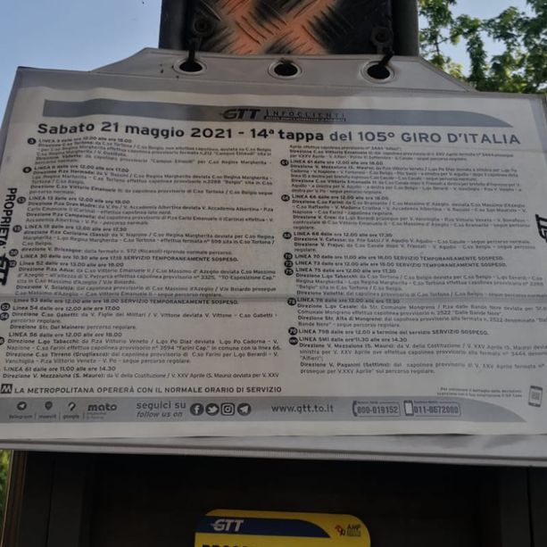 A Torino è il giorno del Giro d'Italia: oggi &quot;zona Rossa&quot; in collina, stop alle auto e divieto di sosta