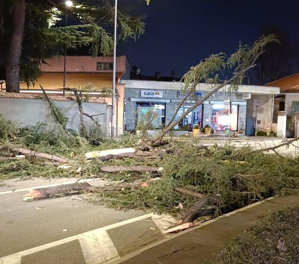 Tempesta di vento, danni nel torinese: le raffiche a oltre 200 km/h proseguono anche oggi