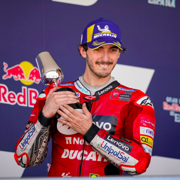 Chivasso ha il suo campione: Pecco Bagnaia in testa al mondiale della MotoGp