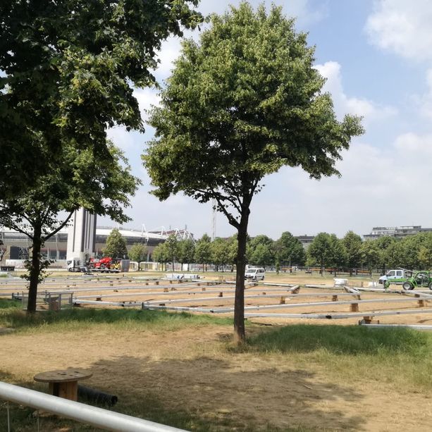 Ti ricordi Eurovision? Altro che Valentino, adesso Piazza D'Armi è un campo di patate (e ancora si smonta) [FOTO]