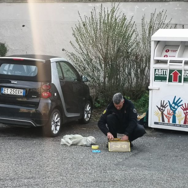 Allarme bomba a Madonna del Pilone, netturbini trovano una valigia sospetta  [FOTO]