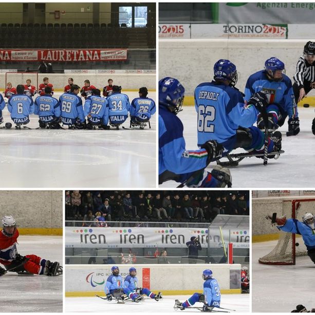 E’ subito grande Italia nella prima giornata del 9°  Torneo Internazionale di Para-Ice Hockey di Torino