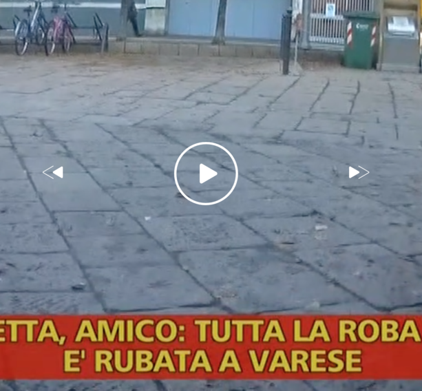 Ricettazione a Varese, gli autori smascherati da Striscia la Notizia