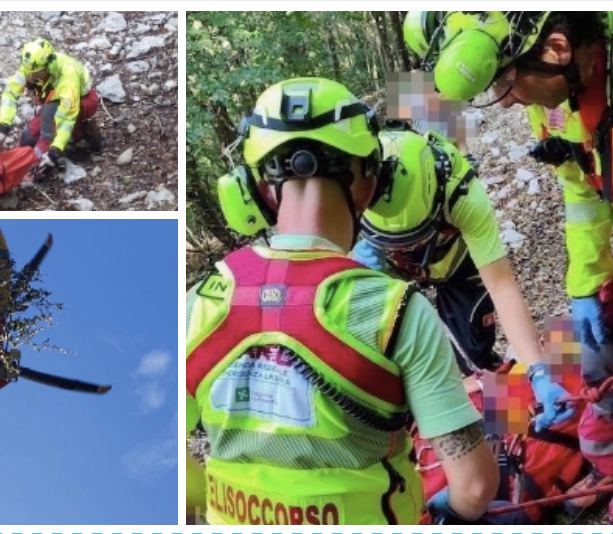 Escursionista cade tra le rocce nella zona del Monte Ganna: soccorso alpino ed elicottero in azione