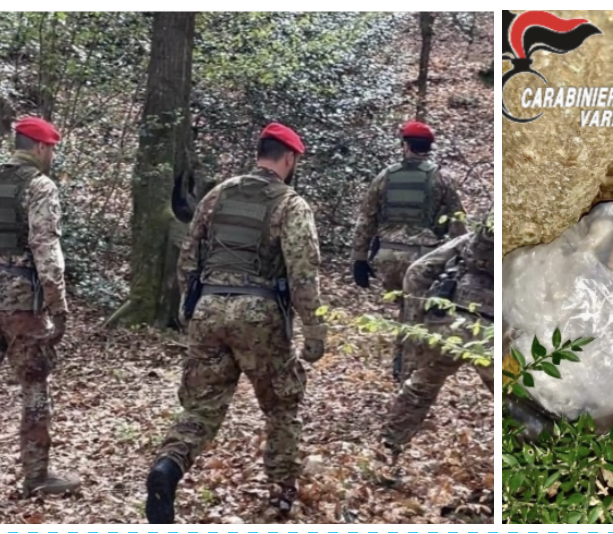 Spaccio tra i tornanti di Arcumeggia. Arrestato uno spacciatore dopo un inseguimento spericolato nel bosco