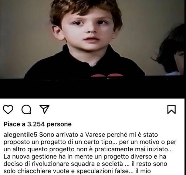 L'OPINIONE - Venenum in cauda: Gentile e l'inutile puntura (purtroppo una conferma)