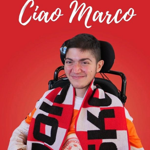 Ciao Marco, il tuo sorriso e il tuo spirito combattivo ci hanno riempito la vita