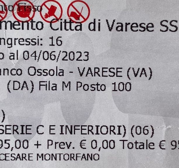 «Restituisco la tessera dopo una vita di abbonamenti al Varese. Tanta arroganza mi ha tolto l'attesa e il piacere della partita»
