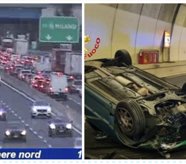 Pomeriggio pesante in autostrada: dopo il ribaltamento in Pedemontana altro scontro sull'Autolaghi: un ferito e tre chilometri di coda