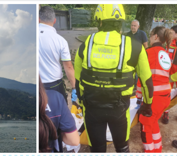 FOTO. Ragazzo si inabissa nelle acque del lago a Porto Ceresio e annega