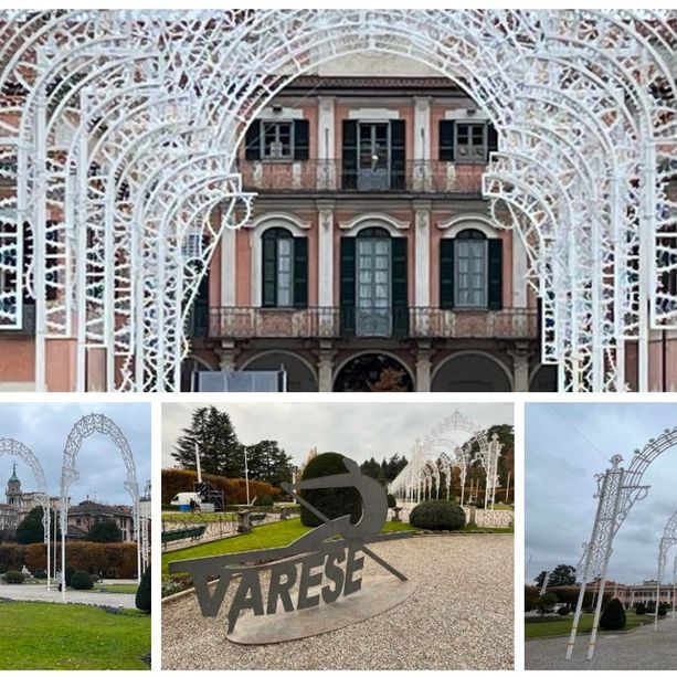 FOTO. I Giardini Estensi come non li avete mai visti: ecco come il parco si sta trasformando in una cattedrale di luci e magia natalizia