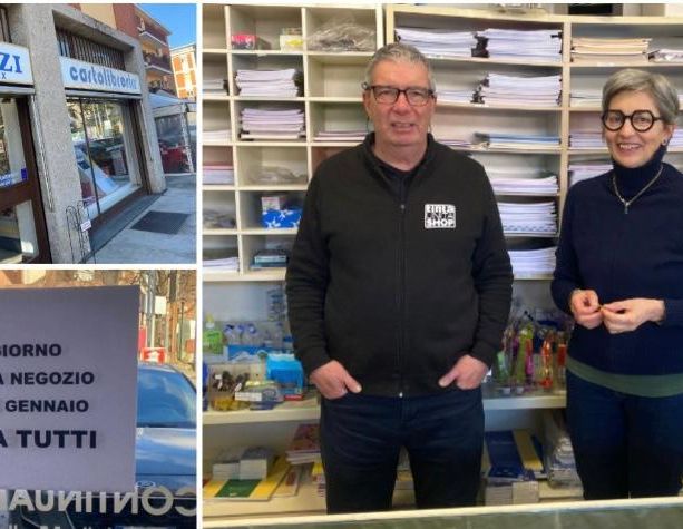 L'ultima pagina della Cartolibreria Vigezzi: grazie di tutto, Lara e Tato. «Qui entravi con un sorriso e ne uscivi con due»