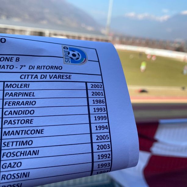 IN DIRETTA. Breno-Varese. Passa l'ultimo treno per la salvezza diretta